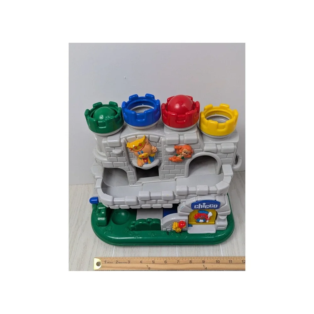 Vintage Chicco Castle Pounder Toy 2 balls vintage seen in Baby Einstein